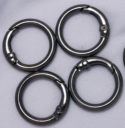 25Mm Zinc Alloy Spring Ring Keychain DIY Jewelry, Ring Buckle Open Ring Bag Doll Buckle